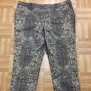 SNAKE PRINT PANTS